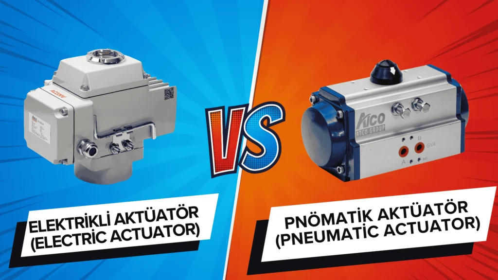 Elektrikli ve Pnömatik Aktüatörler arasındaki Farklar ve Karşılaştırma