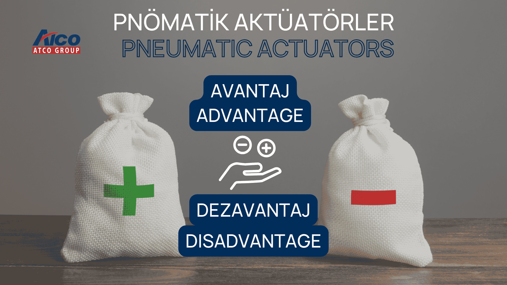 Alt Text Image: Pnömatik aktüatörlerin avantajları ve dezavantajları hakkında bilgi veren bir görsel
